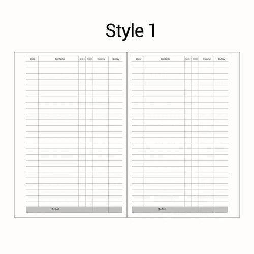 Planet Gates Style1 / A6 A5 A6 Loose Leaf Notebook Refill Spiral Binder Inner Page Diary Weekly Monthly Planner To Do List Line Dot Grid Inside Paper