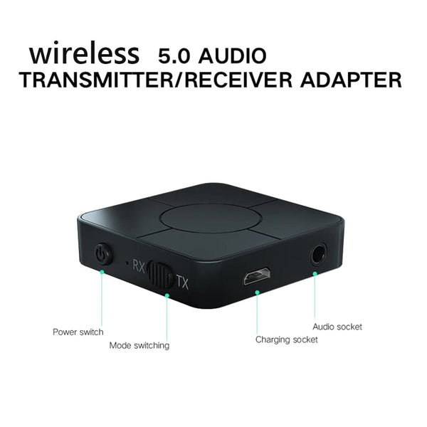 Planet Gates style2 / CHINA Audio Transmitter Receiver Bluetooth-compatible 5.0 RCA Wireless Music Audio Adapter with Mic for PC TV Car Intelligent System