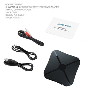 Planet Gates style2 / CHINA Audio Transmitter Receiver Bluetooth-compatible 5.0 RCA Wireless Music Audio Adapter with Mic for PC TV Car Intelligent System