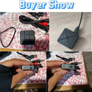 Planet Gates style2 / CHINA Audio Transmitter Receiver Bluetooth-compatible 5.0 RCA Wireless Music Audio Adapter with Mic for PC TV Car Intelligent System