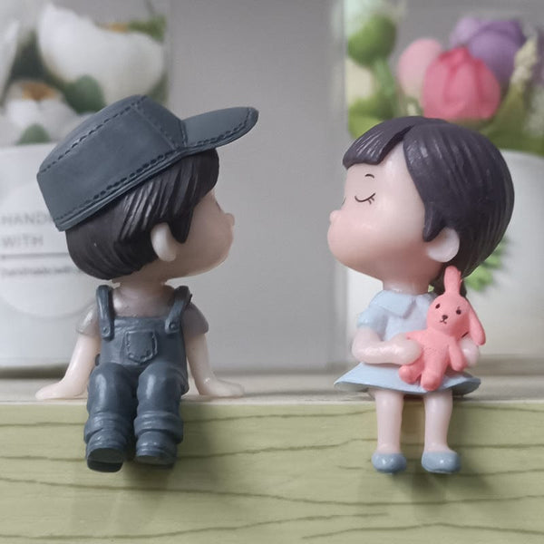 Planet Gates Style2 Cute Ornaments Couple Action Figurines Balloons Ornaments For Car Dashboard Decoration