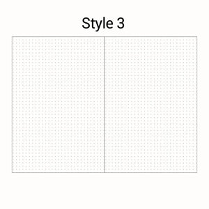 Planet Gates Style3 / A6 A5 A6 Loose Leaf Notebook Refill Spiral Binder Inner Page Diary Weekly Monthly Planner To Do List Line Dot Grid Inside Paper