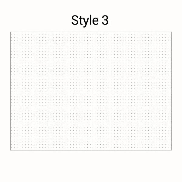 Planet Gates Style3 / A6 A5 A6 Loose Leaf Notebook Refill Spiral Binder Inner Page Diary Weekly Monthly Planner To Do List Line Dot Grid Inside Paper