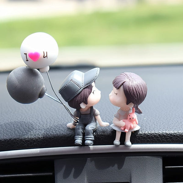 Planet Gates Style4 Cute Ornaments Couple Action Figurines Balloons Ornaments For Car Dashboard Decoration