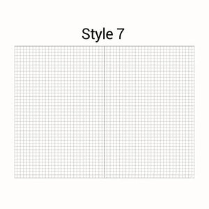 Planet Gates Style7 / A6 A5 A6 Loose Leaf Notebook Refill Spiral Binder Inner Page Diary Weekly Monthly Planner To Do List Line Dot Grid Inside Paper