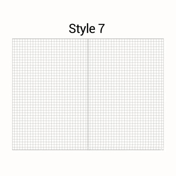 Planet Gates Style7 / A6 A5 A6 Loose Leaf Notebook Refill Spiral Binder Inner Page Diary Weekly Monthly Planner To Do List Line Dot Grid Inside Paper