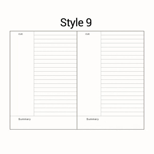 Planet Gates Style9 / A5 A5 A6 Loose Leaf Notebook Refill Spiral Binder Inner Page Diary Weekly Monthly Planner To Do List Line Dot Grid Inside Paper