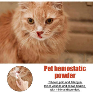 Planet Gates Styptic Stop Bleeding Powder Safe For Dogs Cats Pet Puppy Blood Stopper Anti-inflammatory Anti-bacterial Broken Injury