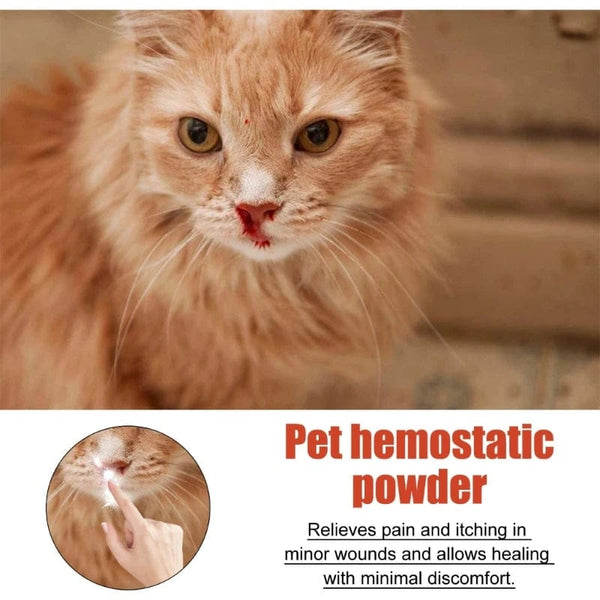 Planet Gates Styptic Stop Bleeding Powder Safe For Dogs Cats Pet Puppy Blood Stopper Anti-inflammatory Anti-bacterial Broken Injury
