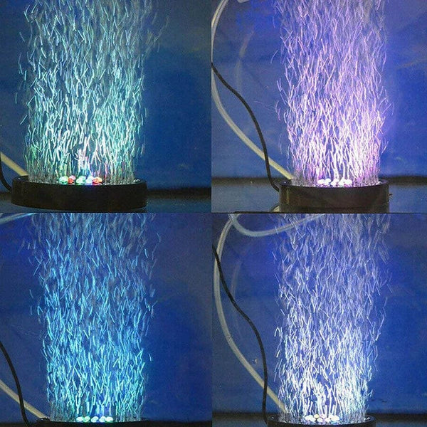 Planet Gates Submersible Underwater Fish Tank Light Color Changing LED Air Light Aquarium Air Bubble 6pcs Lamp Making Oxygen for Fish Tank