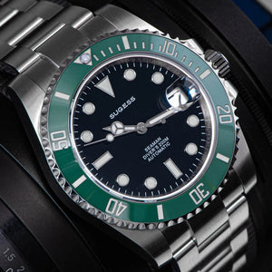 Planet Gates Sugess Diver Water Men Watch Ghost Luxury Automatic Mechanical Watches Nh35 Movement Ceramic Bezel 20ATM Luminous Calendar