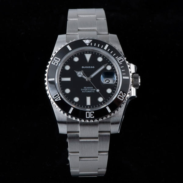 Planet Gates Sugess Diver Water Men Watch Ghost Luxury Automatic Mechanical Watches Nh35 Movement Ceramic Bezel 20ATM Luminous Calendar