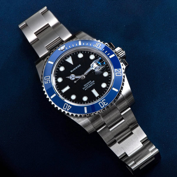 Planet Gates Sugess Diver Water Men Watch Ghost Luxury Automatic Mechanical Watches Nh35 Movement Ceramic Bezel 20ATM Luminous Calendar