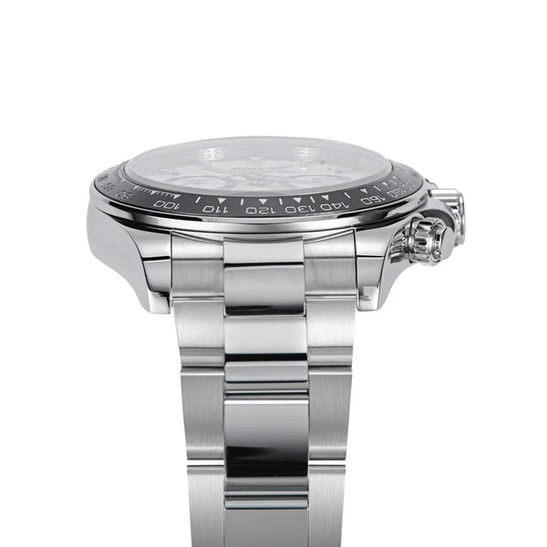 Planet Gates Sugess Panda Chronograph Movement Automatic Mechanical Chronograph Wristwatch Waterproof Diving Men Watches Ceramic Bezel Tona