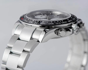 Planet Gates Sugess Panda Chronograph Movement Automatic Mechanical Chronograph Wristwatch Waterproof Diving Men Watches Ceramic Bezel Tona