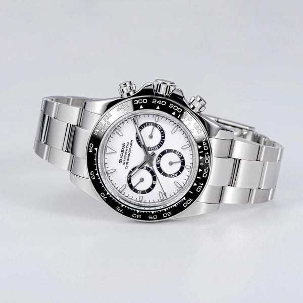 Planet Gates Sugess Panda Chronograph Movement Automatic Mechanical Chronograph Wristwatch Waterproof Diving Men Watches Ceramic Bezel Tona