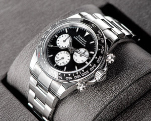 Planet Gates Sugess Panda Chronograph Movement Automatic Mechanical Chronograph Wristwatch Waterproof Diving Men Watches Ceramic Bezel Tona