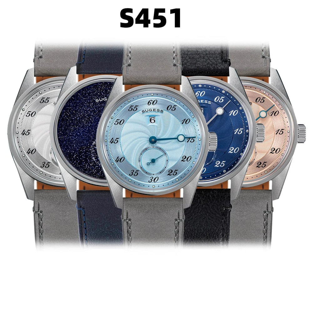 Planet Gates Sugess Watch of Men Automatic Mechanical Wristwatches ST1721 Movement Luminous Simple Fashion Clock Waterproof Glass S451 New