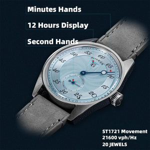 Planet Gates Sugess Watch of Men Automatic Mechanical Wristwatches ST1721 Movement Luminous Simple Fashion Clock Waterproof Glass S451 New