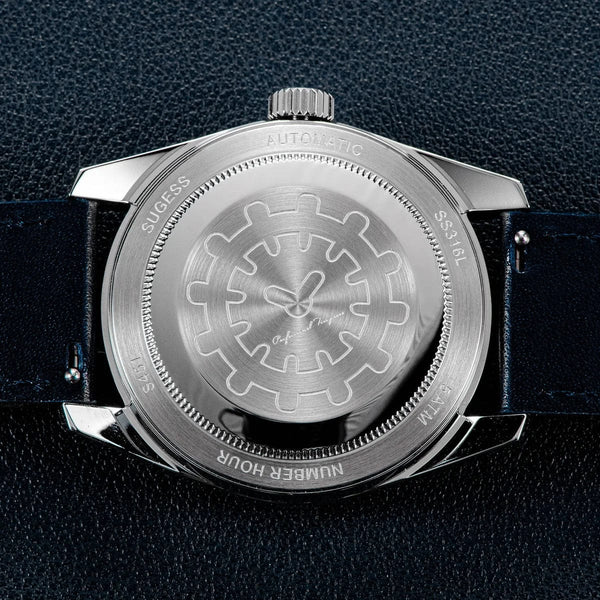 Planet Gates Sugess Watch of Men Automatic Mechanical Wristwatches ST1721 Movement Luminous Simple Fashion Clock Waterproof Glass S451 New