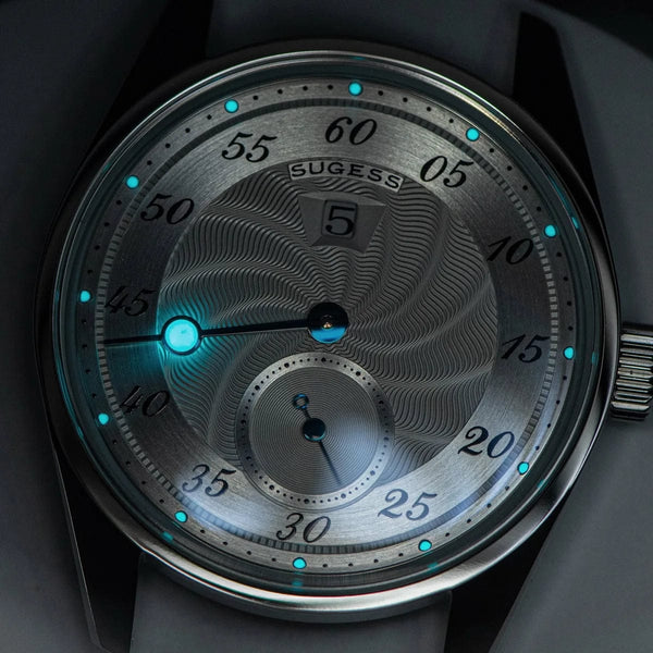 Planet Gates Sugess Watch of Men Automatic Mechanical Wristwatches ST1721 Movement Luminous Simple Fashion Clock Waterproof Glass S451 New