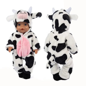 Planet Gates Suit+Shoes Dolls Outfit For 17 inch 43cm Baby Doll Cute Jumpers Rompers Doll Clothes