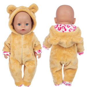 Planet Gates Suit+Shoes Dolls Outfit For 17 inch 43cm Baby Doll Cute Jumpers Rompers Doll Clothes