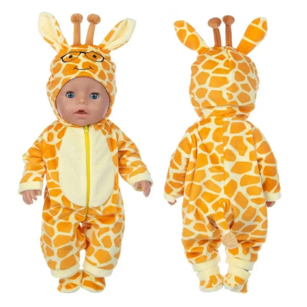 Planet Gates Suit+Shoes Dolls Outfit For 17 inch 43cm Baby Doll Cute Jumpers Rompers Doll Clothes