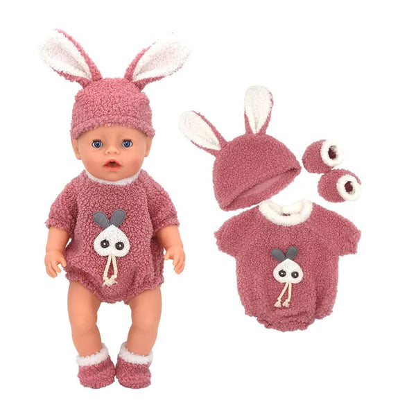Planet Gates Suit+Shoes Dolls Outfit For 17 inch 43cm Baby Doll Cute Jumpers Rompers Doll Clothes