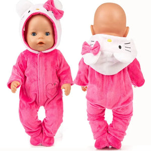 Planet Gates Suit+Shoes Dolls Outfit For 17 inch 43cm Baby Doll Cute Jumpers Rompers Doll Clothes