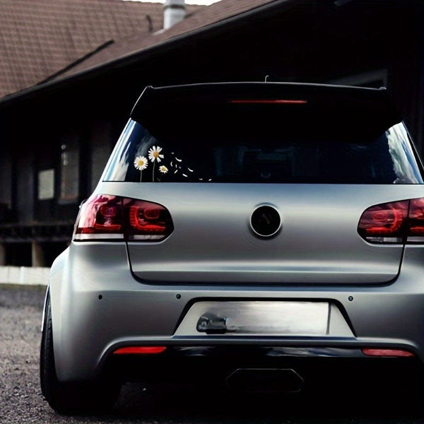 Planet Gates Suitable For Car Body Scratch Masking Rear Daisy Cute Fun Decorative Sticker