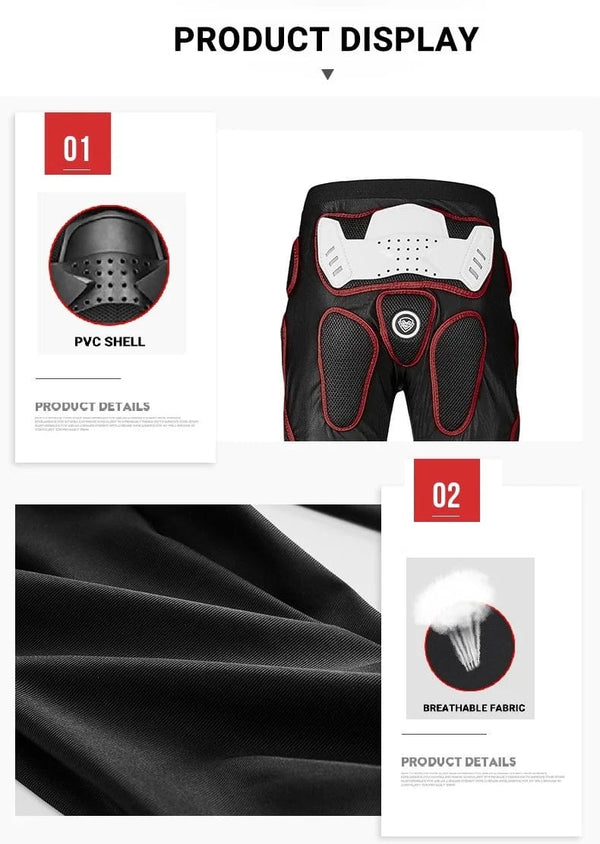 Planet Gates SULAITE Motorcycle Armor Trousers Motocross Pants Long Armor Knee Crotch Hip Protection Motorbike Riding Racing Equipment Shorts