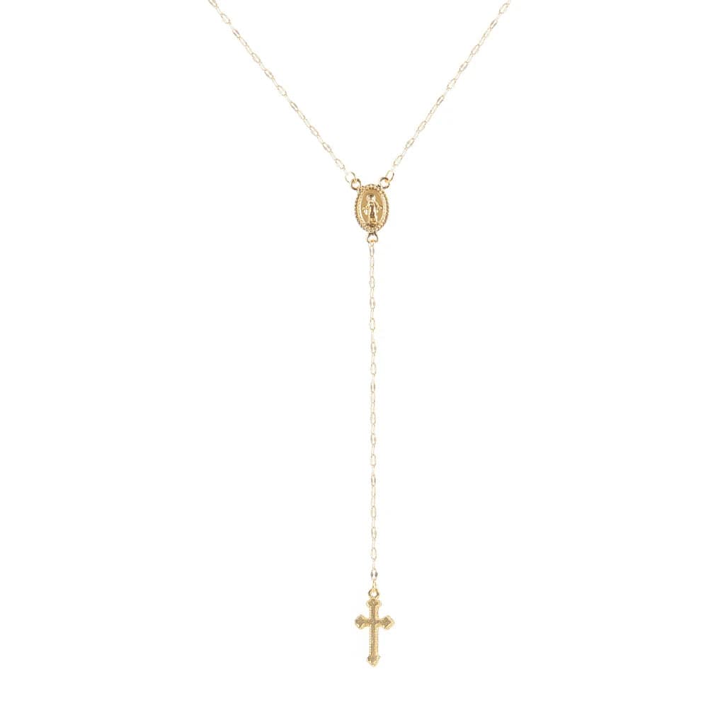 Planet Gates SUMENG 2024 New Fashion Vintage Christian Cross Bohemia Religious Rosary Pendant Necklace For Women Charm Jewelry Gifts