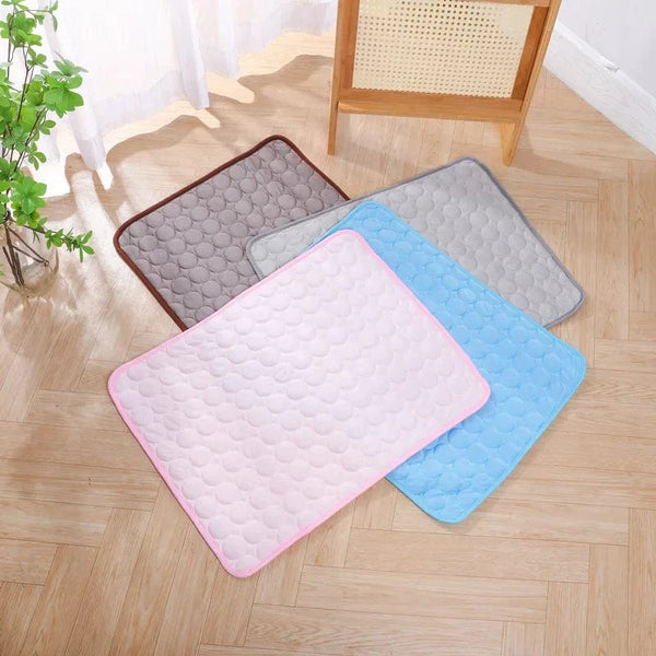 Planet Gates Summer Cooling Pet Mat Gel Ice Pad for Dogs Cats Breathable Soft Kennel Bed Non-Slip Hot Weather Cool Pad Pet Supplies