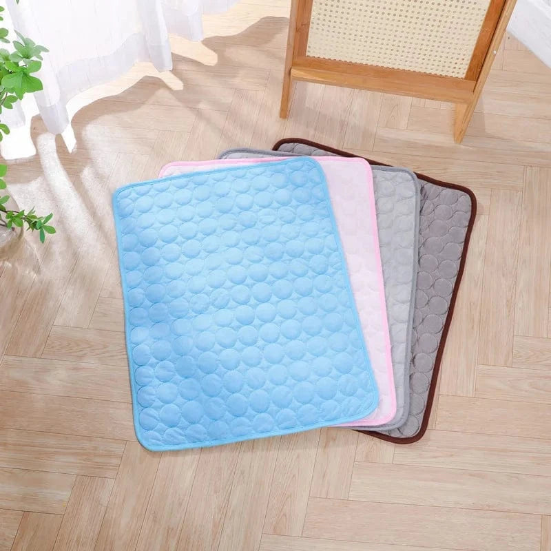 Planet Gates Summer Cooling Pet Mat Gel Ice Pad for Dogs Cats Breathable Soft Kennel Bed Non-Slip Hot Weather Cool Pad Pet Supplies