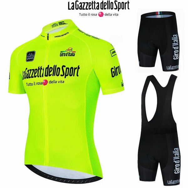 Planet Gates Summer Cycling Set / Asian Size -XL New Tour De Giro D'ITALIA Cycling Jersey Set Summer Cycling Clothing MTB Bike Clothes Uniform Maillot Ropa Ciclismo Cycling Suit