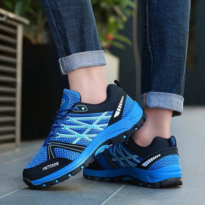 Planet Gates Summer Green Men Hiking Shoes Outdoor Non-slip Low Men Sport Sneakers for Trekking Climbing Breathable Mesh Walking Trainers Men