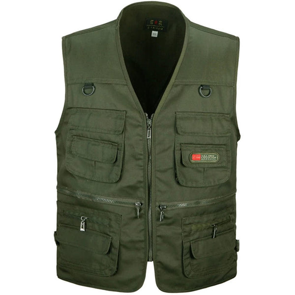 Planet Gates Summer Men Tactical Hiking Fishing Vest Multi-pocket Photographer Waistcoat Outdoor Leisure Male Thin Cargo Jacket Vests S-6XL