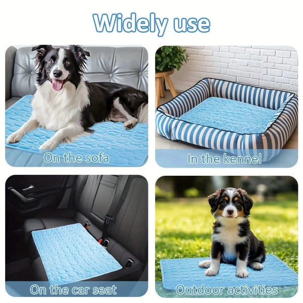 Planet Gates Summer Pet Ice Pad Cooling Ice Pad Bite Resistant Pet Pads Cat sofa Pad Dog Cooling Floor Pad Durable Sofa Ice Cold Pad Blankets