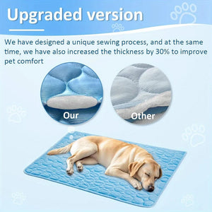 Planet Gates Summer Pet Ice Pad Cooling Ice Pad Bite Resistant Pet Pads Cat sofa Pad Dog Cooling Floor Pad Durable Sofa Ice Cold Pad Blankets