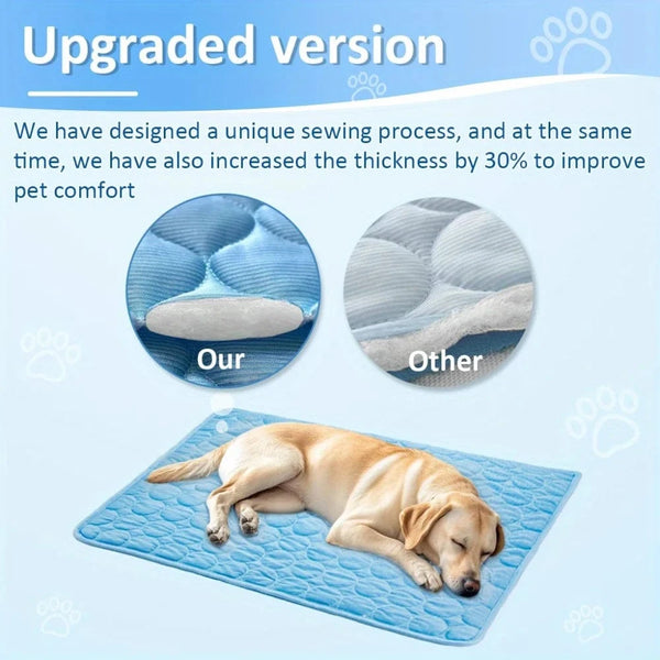 Planet Gates Summer Pet Ice Pad Cooling Ice Pad Bite Resistant Pet Pads Cat sofa Pad Dog Cooling Floor Pad Durable Sofa Ice Cold Pad Blankets