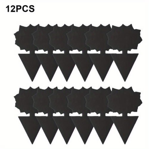 Planet Gates Sunflower 12pcs 12pcs Black Sticky Fly Trap Gnats Insect Traps Dual Sided Fly Catcher Plant Pest Control Strong Glue For Aphids Mosquitoes