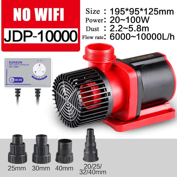 Planet Gates SUNSUN JDP DC Variable Frequency Silent Quiet Wifi Submersible Water Pump for Marine Reef Aquarium Fish Tank Pond 100-240v