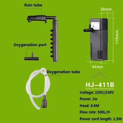 Planet Gates SUNSUN mini nano 111B 311B 611B JP-012F building internal filter submersible oxygen pump fish turtle aquarium water plant tank