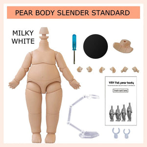 Planet Gates Suntan Pear Length Movable Joint Ymy Doll Fat Animal Body Cat Foot Animal Tail Doll Replace Body Accessories For Nendoroids, Ob11, Gsc, Obitsu 11