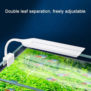 Planet Gates Super Bright Clip Lamp LED Aquarium Light for Aquatic Plant Grow Fish Tank Full Spectrum Timing Lamp 220-240V 30~70CM 4W 8W 13W