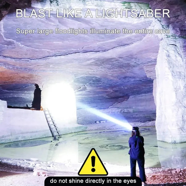 Planet Gates Super Bright LED Rechargeable High-power Headlights High Brightness Emergency Charging Outdoor Head Flashlight Fishing Lamp