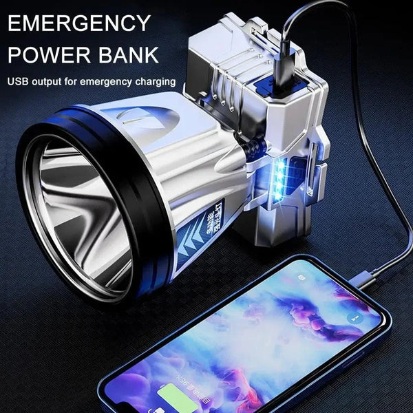 Planet Gates Super Bright LED Rechargeable High-power Headlights High Brightness Emergency Charging Outdoor Head Flashlight Fishing Lamp