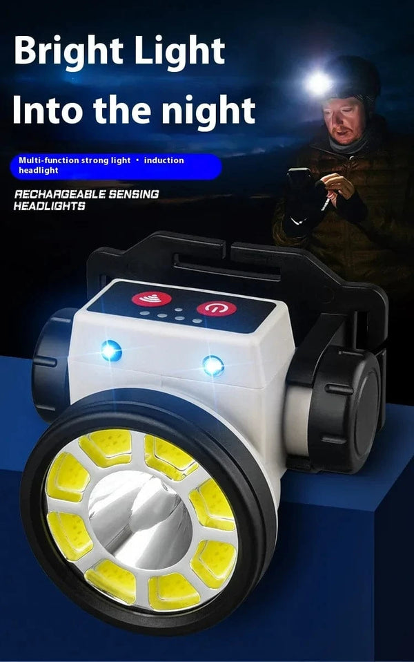 Planet Gates Super Bright LED Rechargeable High-power Headlights High Brightness Emergency Charging Outdoor Head Flashlight Fishing Lamp