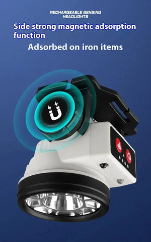 Planet Gates Super Bright LED Rechargeable High-power Headlights High Brightness Emergency Charging Outdoor Head Flashlight Fishing Lamp